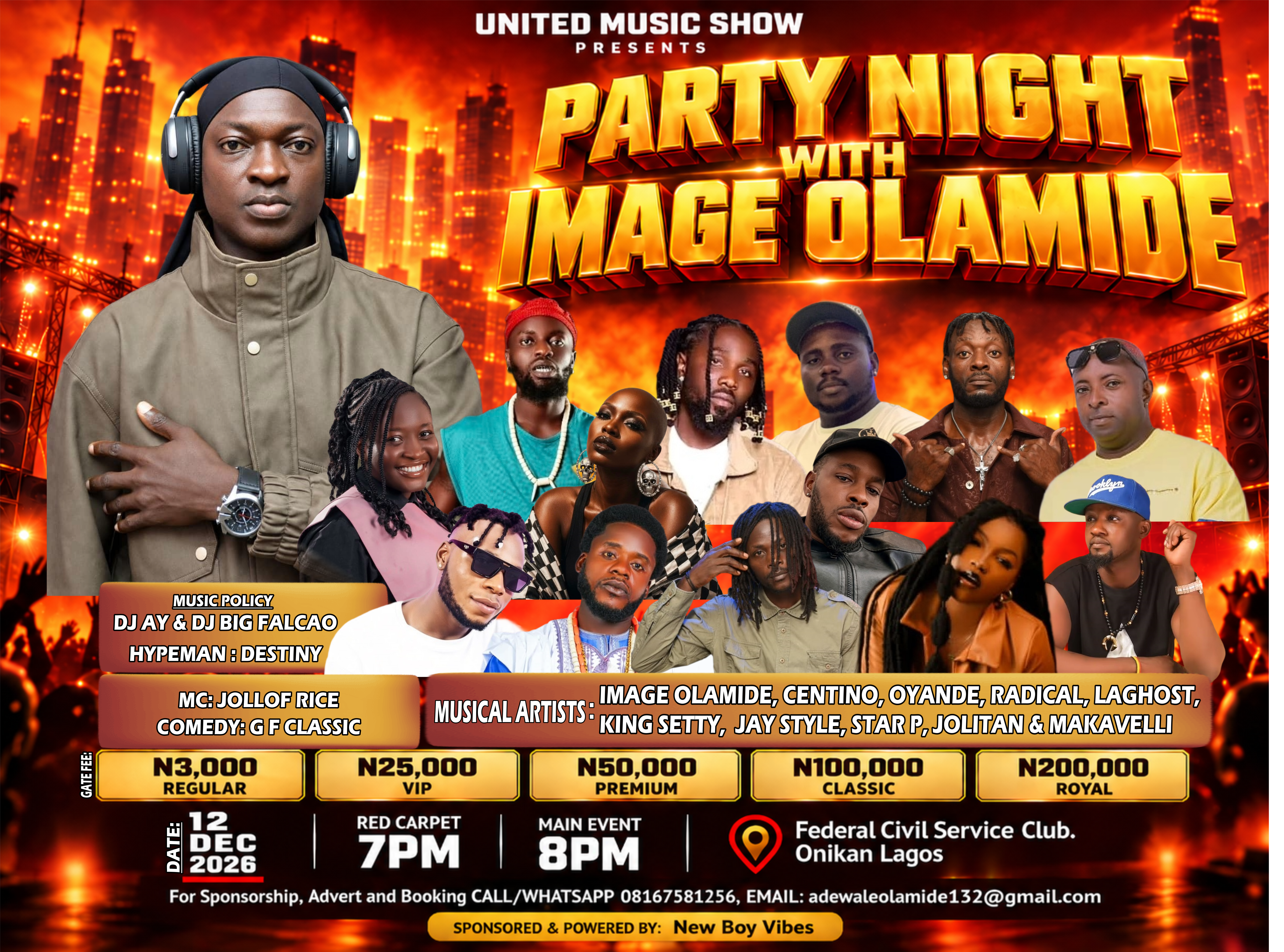 PARTY NIGHT WITH IMAGE OLAMIDE