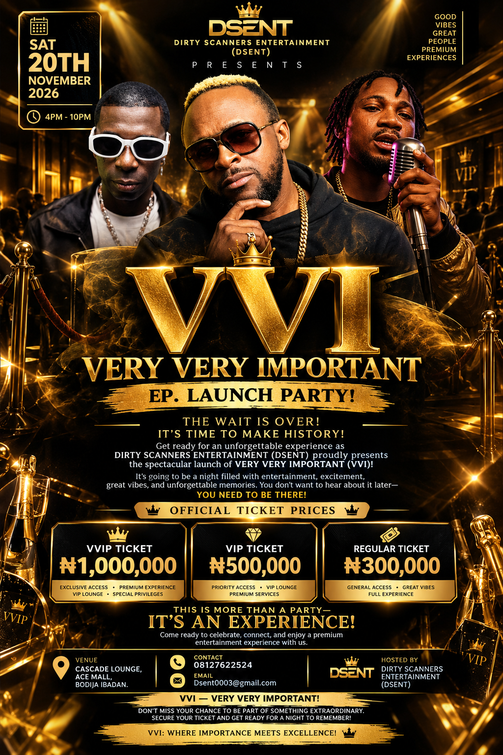 Very very important (VVI) Ep. Launch party
